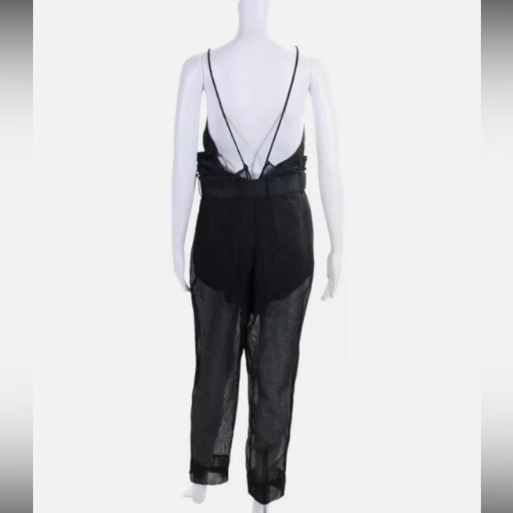 Alice McCall Justify My Love Jumpsuit Black Striped Organda up Size US 6 - Picture 7 of 13